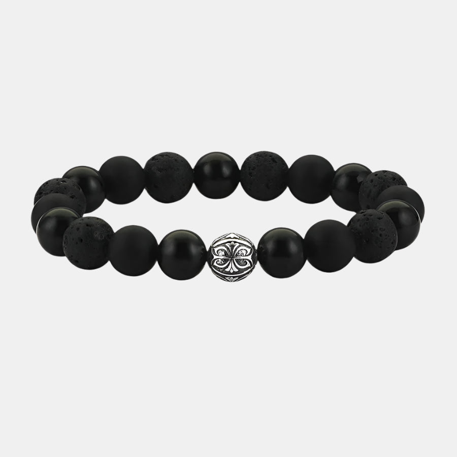 Ember Heart Beaded - Silver