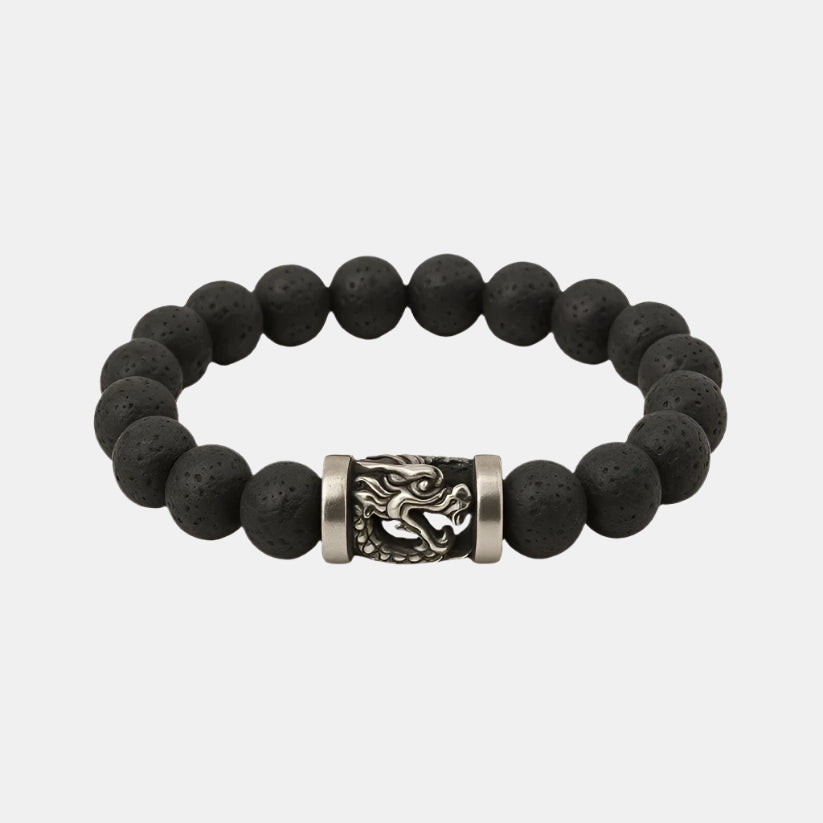 Ember Dragon Beaded - Silver