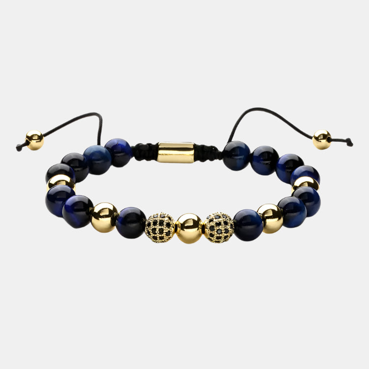 Eclipse Bead - Gold & Blue