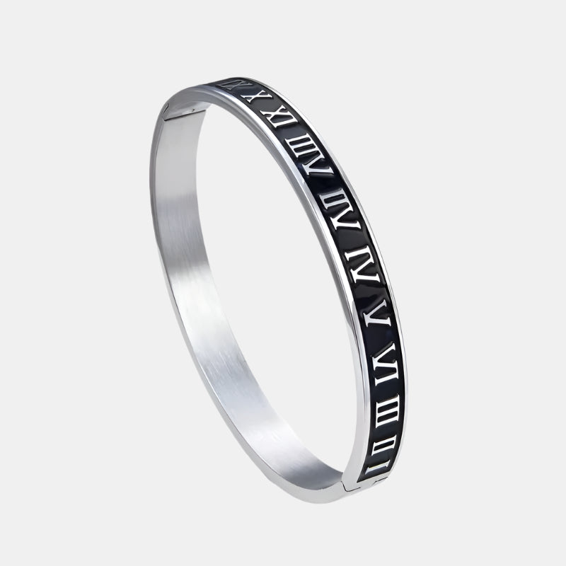 Eterna Roman Bangle - Silver