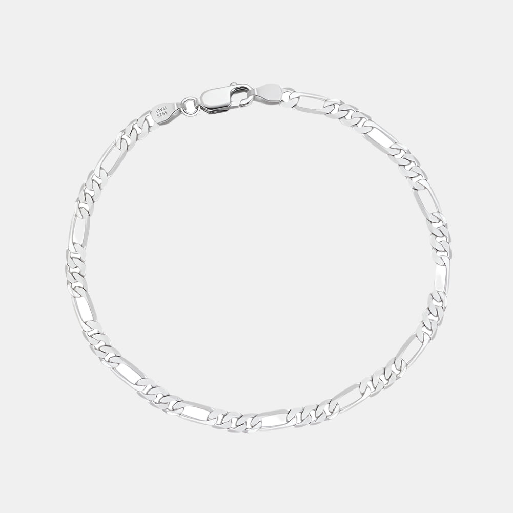 Figaro Bracelet - Silver