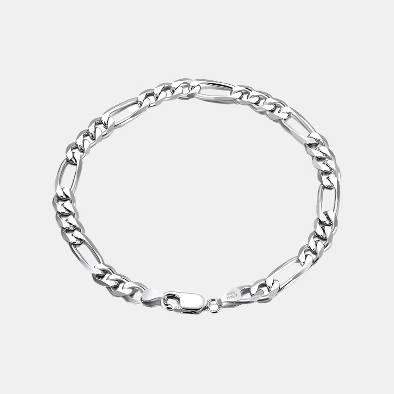 Figaro Bracelet - Silver