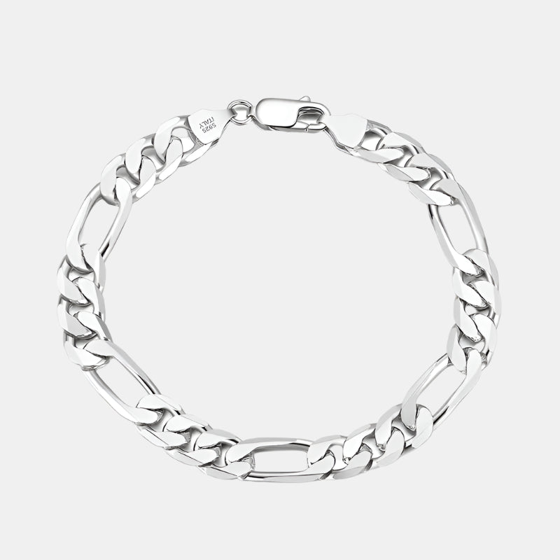 Figaro Bracelet - S925 Silver (6.5mm)