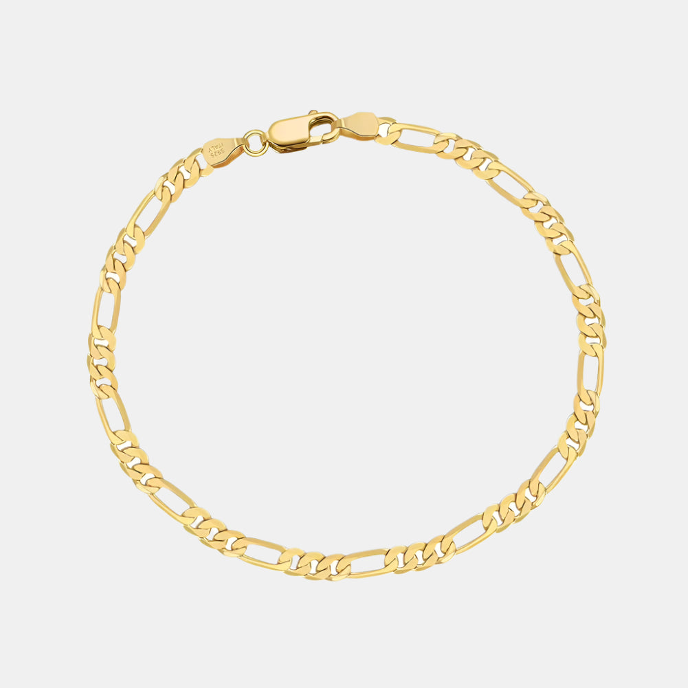 Figaro Bracelet - Gold