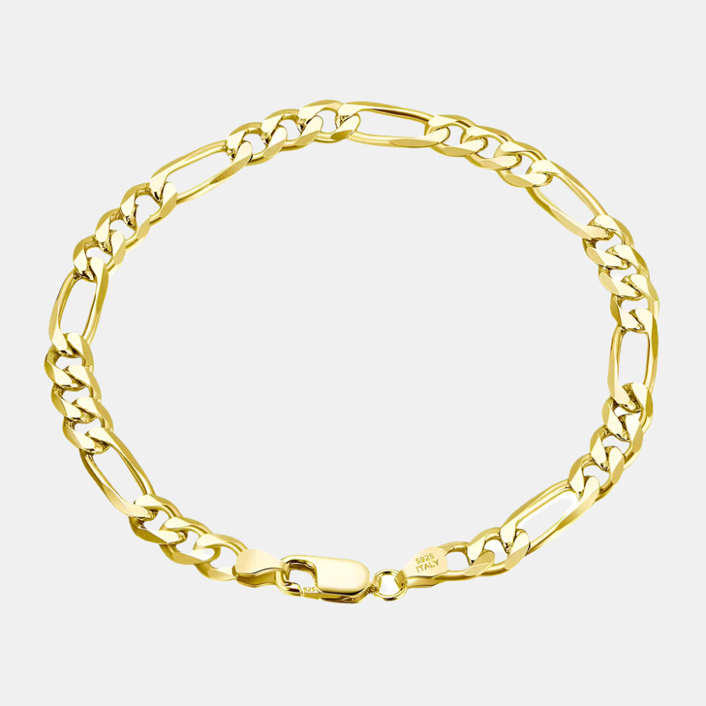 Figaro Bracelet - Gold