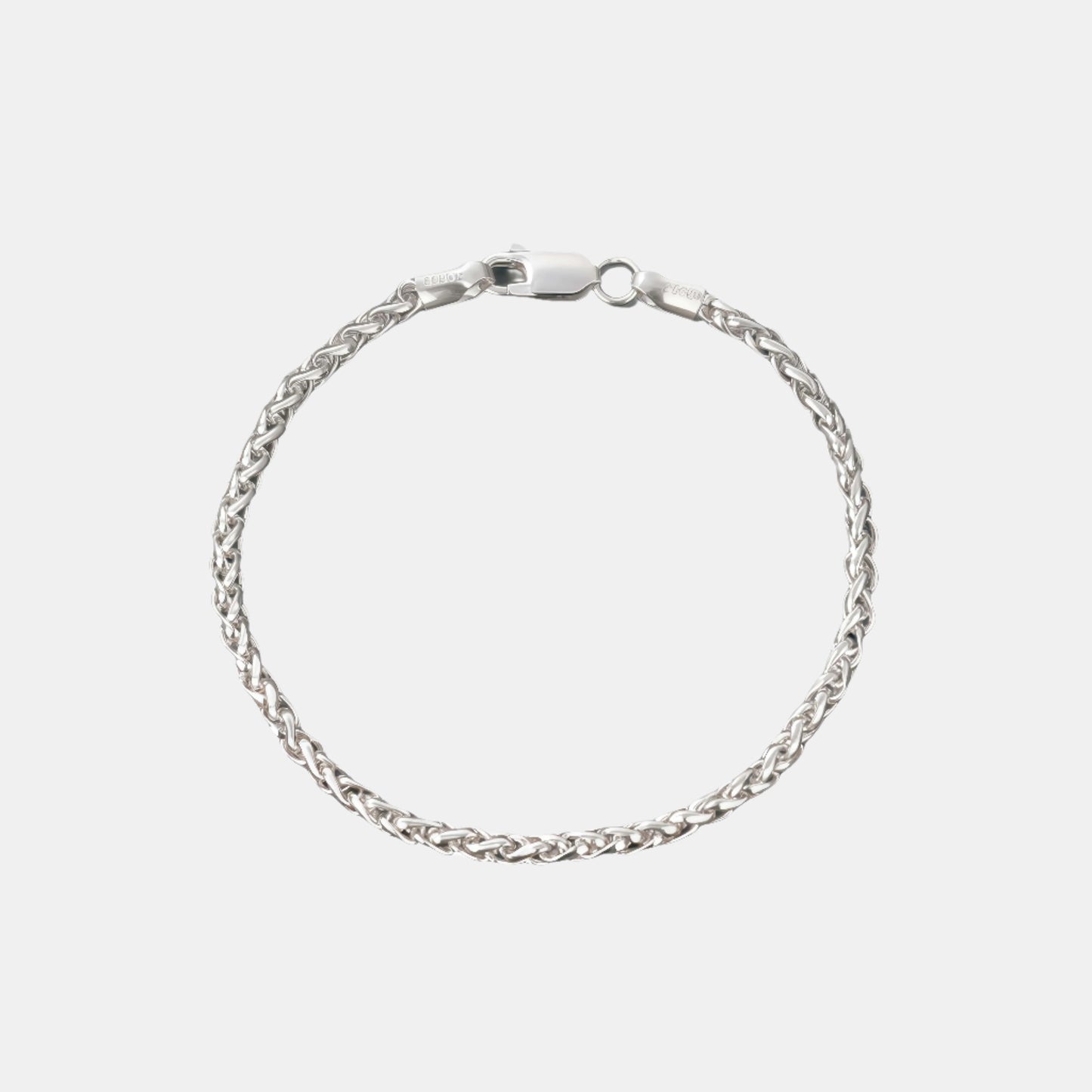 Wheat Bracelet - S925 Silver (3mm)