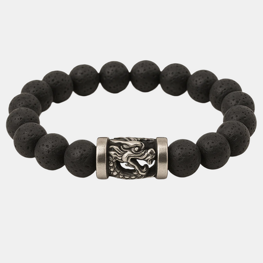 Ember Dragon Beaded - Silver