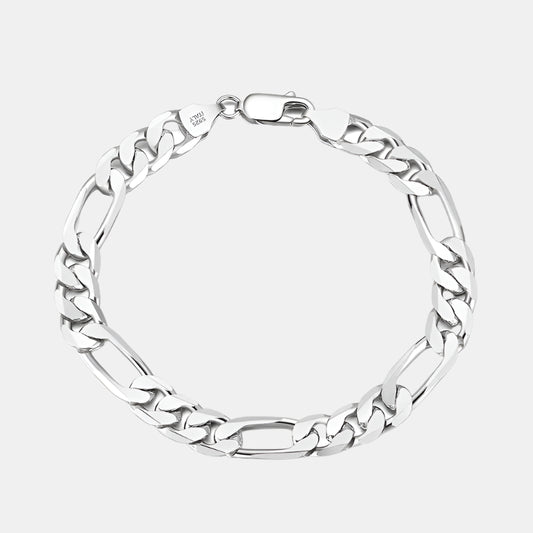 Figaro Bracelet - S925 Silver (6.5mm)