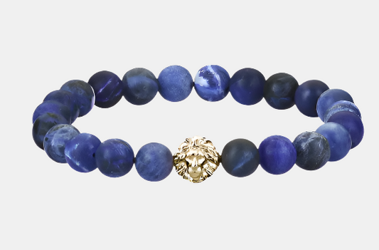 Regal Lion Beaded - Gold