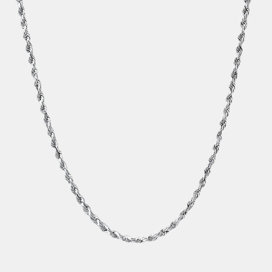 Rope Necklace - Silver