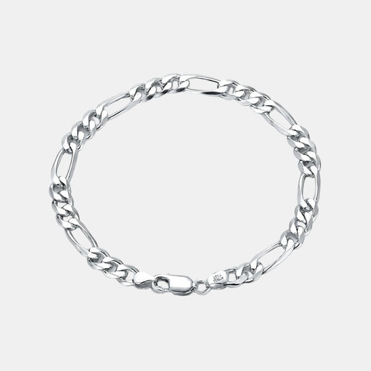 Figaro Bracelet - S925 Silver (5mm)